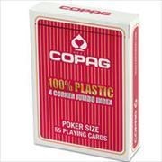 Bild von COPAG® 100% Plastik Poker Jumbo Index rot von Spielkartenfabrik Altenburg GmbH