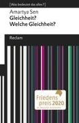 Bild von Gleichheit? Welche Gleichheit? von Sen, Amartya 