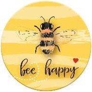 Bild von Magnet rund Bee Happy