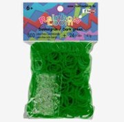 Bild von Rainbow Loom Gummibänder dunkelgrün