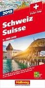 Bild von Schweiz 2019 Strassenkarte 1:303 000. 1:303'000 von Hallwag Kümmerly+Frey AG (Hrsg.)