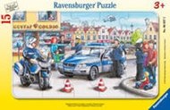 Bild von Ravensburger Kinderpuzzle - 06037 Einsatz der Polizei - Rahmenpuzzle für Kinder ab 3 Jahren, mit 15 Teilen