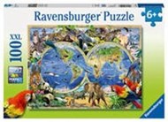 Bild von Ravensburger Kinderpuzzle - 10540 Tierisch um die Welt - Puzzle-Weltkarte für Kinder ab 6 Jahren, mit 100 Teilen im XXL-Format