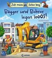 Bild von Zieh meine Seiten lang - Bagger und Bohrer legen los! von Loewe Meine allerersten Bücher (Hrsg.) 