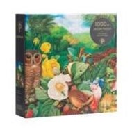 Bild von Puzzles Naturcollagen Garten imMondschein von Paperblanks