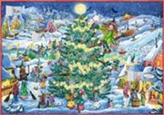 Bild von Wand-Adventskalender - Winterzauber im Hexendorf von Livanios, Eleni (Illustr.)